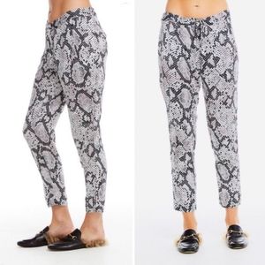 Chaser Snakeskin Print Straight Leg Pants size XS
